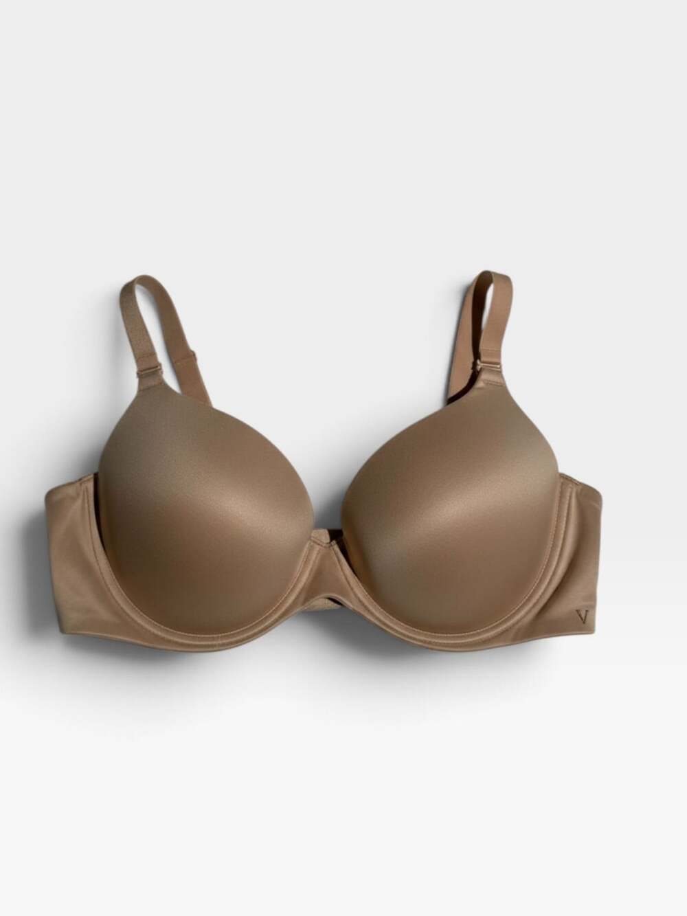 Victoria's Secret Body By Victoria Lined Semi Demi Bra 38D Tan Nude Underwire⁠